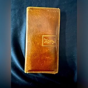 YSL checkbook wallet